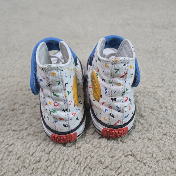 Boy's Converse Shoes Chuck Taylor All Star Pop It Bubble Strap Hi Top Size 13 - Picture 5 of 8